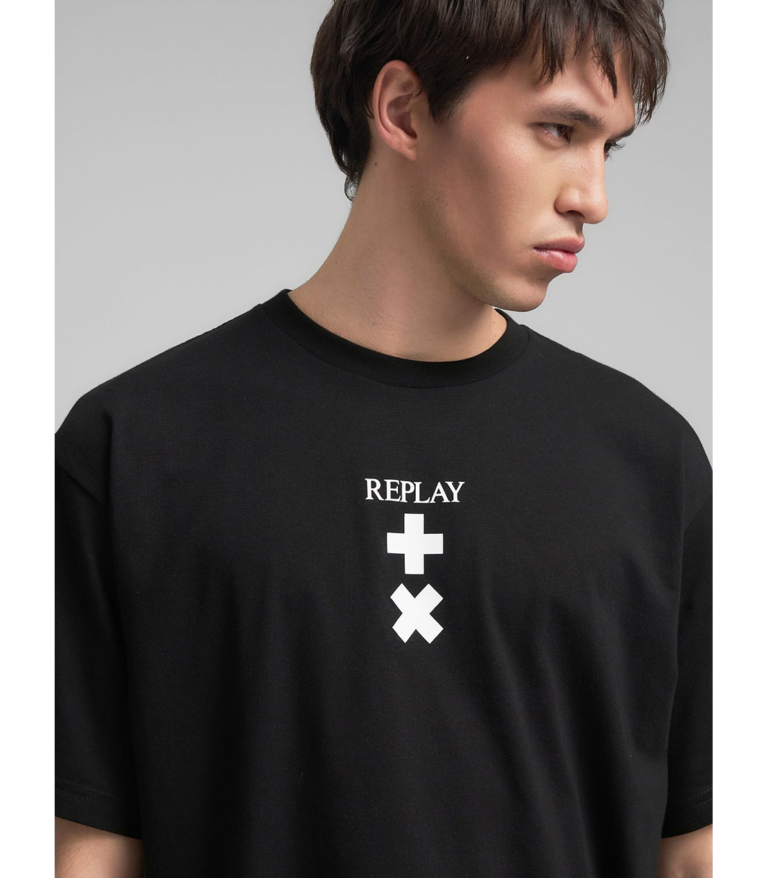 オーバーフィット REPLAY X MARTIN GARRIX ロゴ Tシャツ｜REPLAY